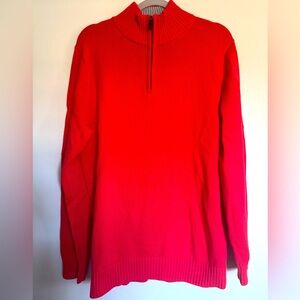 L.L. Bean  Double L  1/4 Zip Sweater - Men’s Size Medium Tall -Heavy Weight Knit